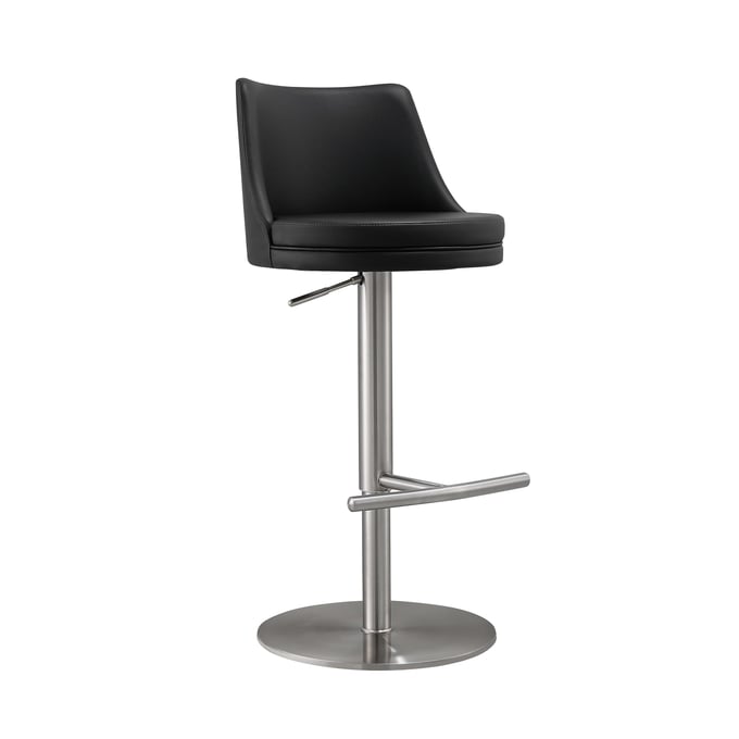 TOV Furniture Reagan Black Adjustable Stool TOV-D68301