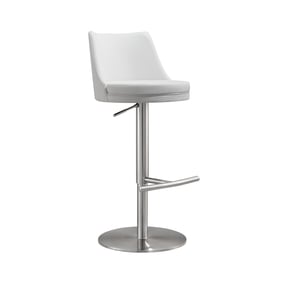 TOV Furniture Reagan White Adjustable Stool