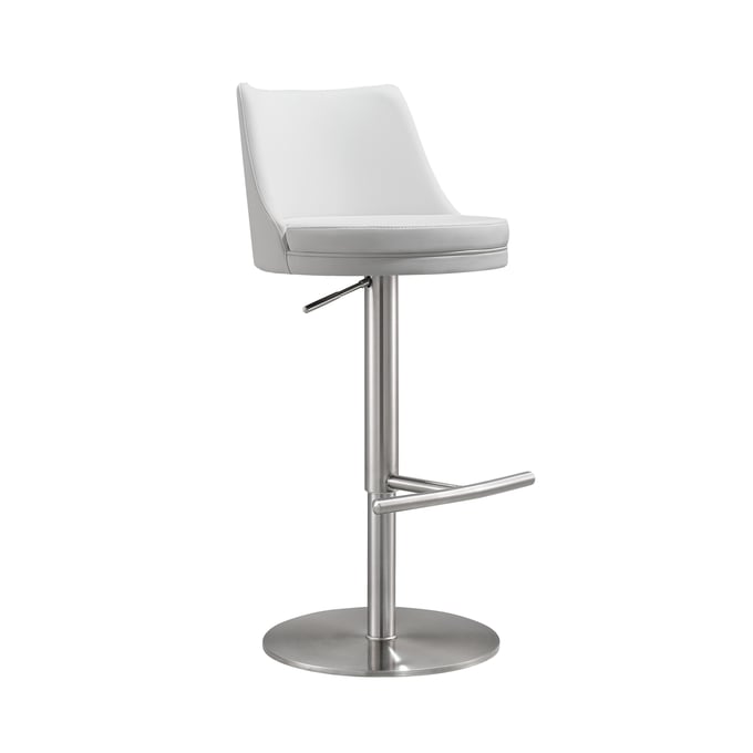 TOV Furniture Reagan White Adjustable Stool TOV-D68302