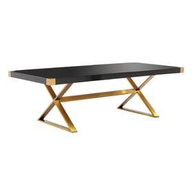 TOV Furniture Adeline Black Gold Dining Table