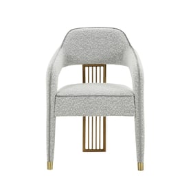 TOV Furniture Corralis Grey Gold Boucle Dining Chair