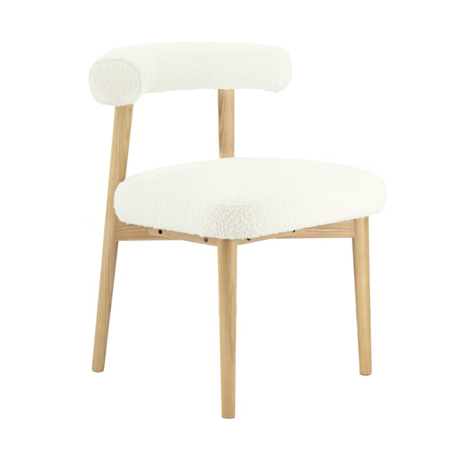 TOV Furniture Spara Cream Boucle Side Chair TOV-D68757