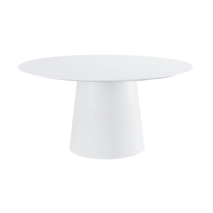 TOV Furniture Pauline White 62 Inch Round Dining Table TOV-D68759