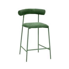 TOV Furniture Liliana Forest Green Velvet Counter Height Stool