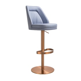 TOV Furniture Maven Lavender Rose Gold Adjustable Swivel Stool