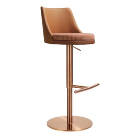 TOV Furniture Reagan Cafe Au Lait Adjustable Swivel Stool