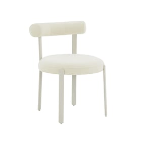 TOV Furniture Margaret Cream Bolster Back Dining Chair