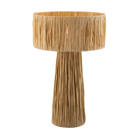 TOV Furniture Shelby Natural Raffia Table Lamp