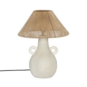 TOV Furniture Lalit Natural and White Table Lamp