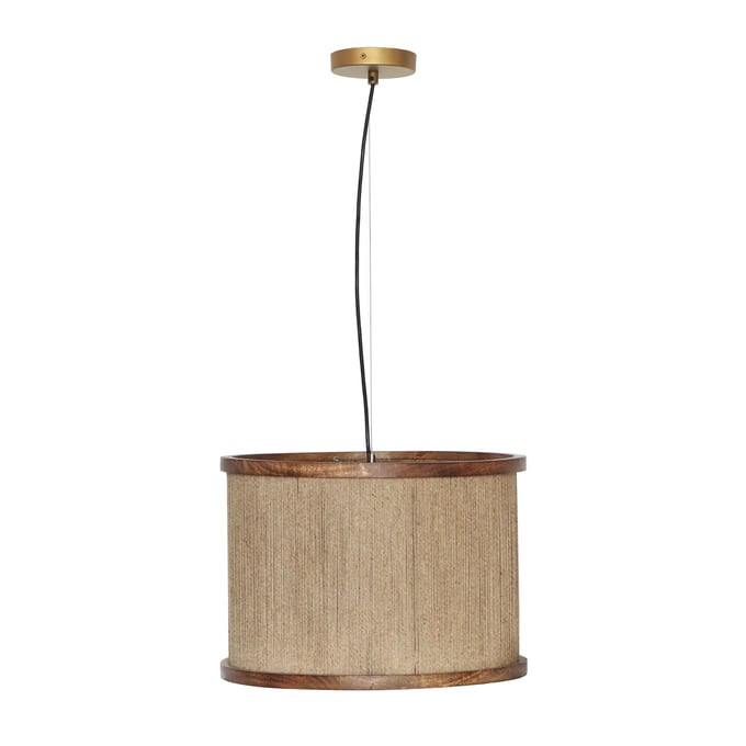 TOV Furniture Mariana Gold Natural Pendant Lamp TOV-G18465