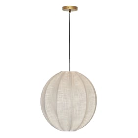 TOV Furniture Elliana White Natural Pendant Lamp