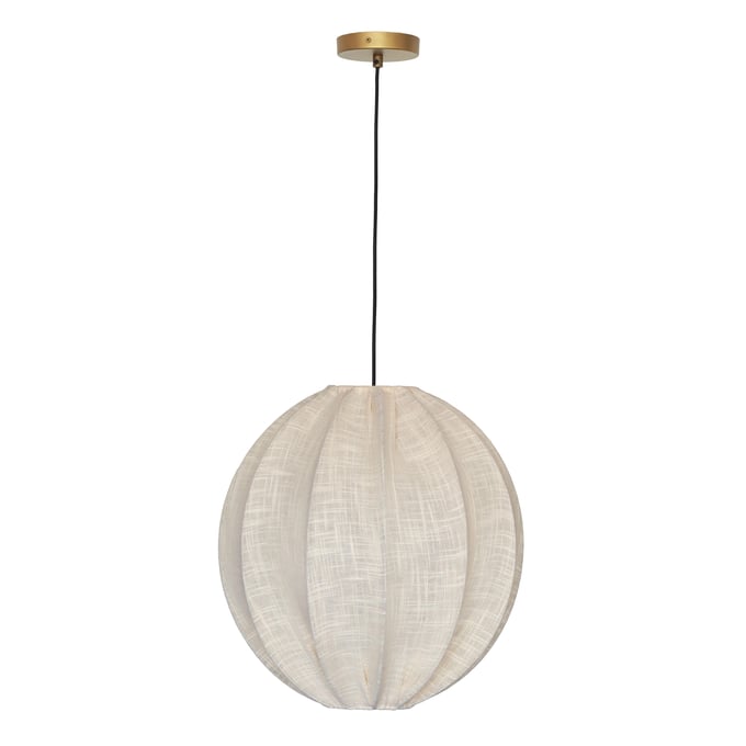 TOV Furniture Elliana White Natural Pendant Lamp TOV-G18466