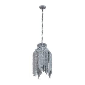 TOV Furniture Esther Grey Beaded Pendant Lamp