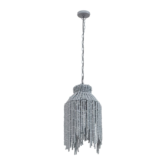 TOV Furniture Esther Grey Beaded Pendant Lamp TOV-G18486