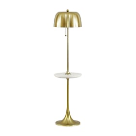 TOV Furniture Sienna Antique Brass Floor Lamp