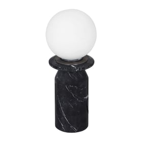 TOV Furniture Globe Black Marble Lamp