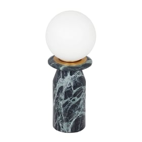 TOV Furniture Globe Green Marble Lamp