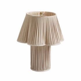 TOV Furniture Corrine Beige Linen Table Lamp