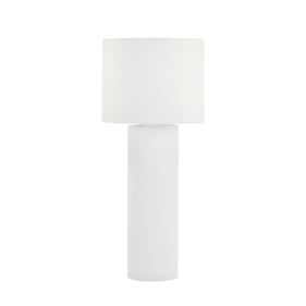 TOV Furniture Cleopatra Cream Linen Floor Lamp