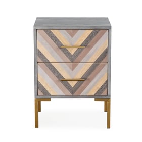 TOV Furniture Quinn Grey Side Table