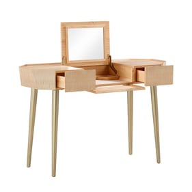 TOV Furniture Sadie Natural Maple Vanity Desk