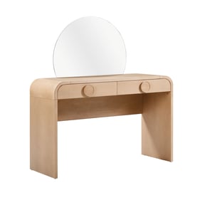 TOV Furniture Moonrise Natural Drawers Vanity Desk