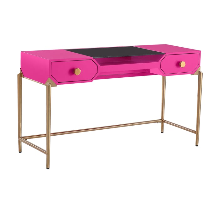 TOV Furniture Bajo Pink White Lacquer Desks TOV-H5528-OD-VAR