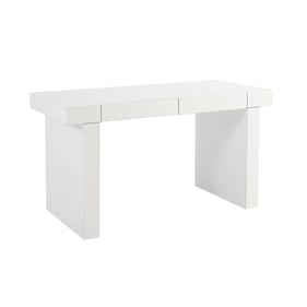 TOV Furniture Clara White Lacquer Desk