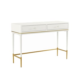 TOV Furniture Mariah Off White Two Drawer Desk