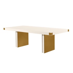 TOV Furniture Selena Cream Gold Dining Table