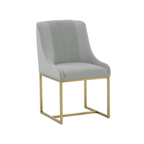 TOV Furniture Lisa Grey Velvet Dining Chair