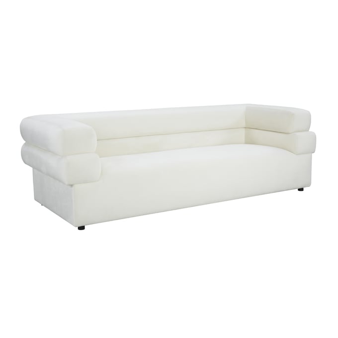 TOV Furniture Elsa Cream Velvet Sofa TOV-IHL68574