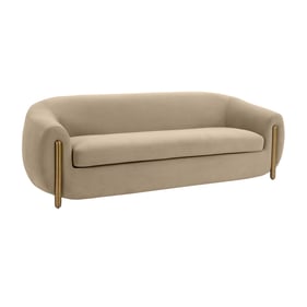 TOV Furniture Lina Cafe Au Lait Velvet Sofa