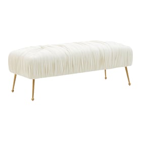 TOV Furniture Jessica Cream Bench