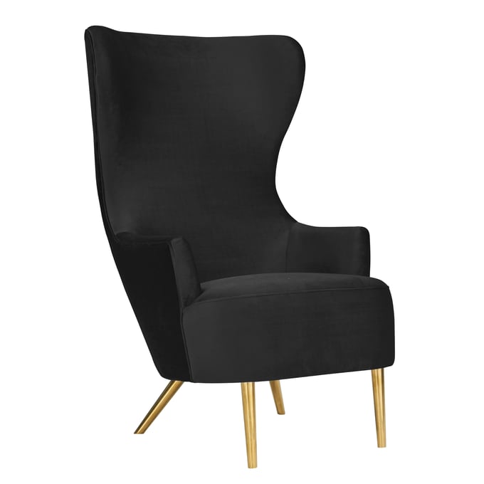 TOV Furniture Julia Black Wingback Chair TOV-IHS44150