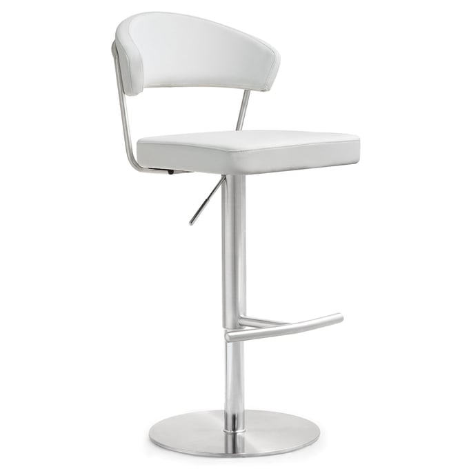 TOV Furniture Cosmo White Barstool TOV-K3628