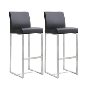 2 TOV Furniture Denmark Black Barstools