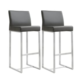 2 TOV Furniture Denmark Grey Barstools