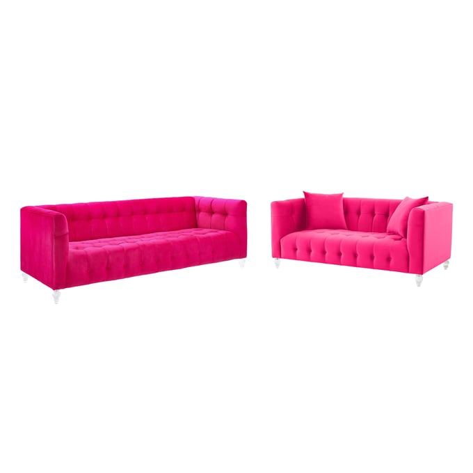 TOV Furniture Bea Pink 2pc Living Room Set TOV-L68317-LR-S3