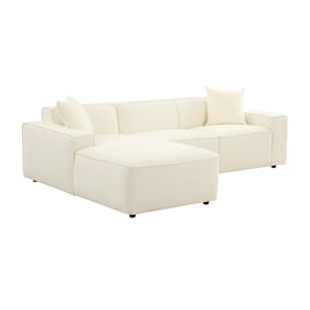 TOV Furniture Olafur Cream Linen LAF Sectional