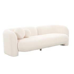 TOV Furniture Amelie Cream Faux Fur Sofa