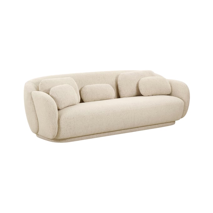 TOV Furniture Misty Cream Boucle Sofa TOV-L68616