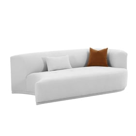 TOV Furniture Fickle Grey Velvet Modular RAF Loveseat