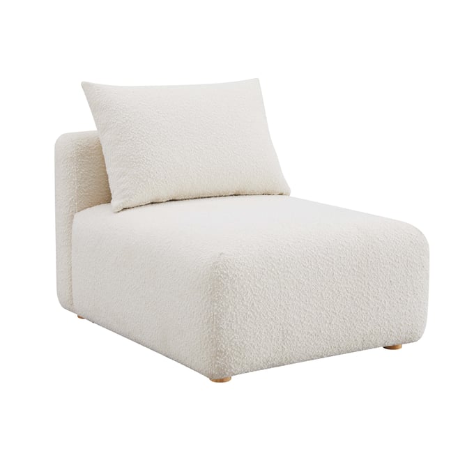 TOV Furniture Hangover Cream Boucle Chair and Ottoman Set TOV-L68787-AC-CHO