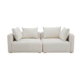 Hangover Cream Boucle Loveseat