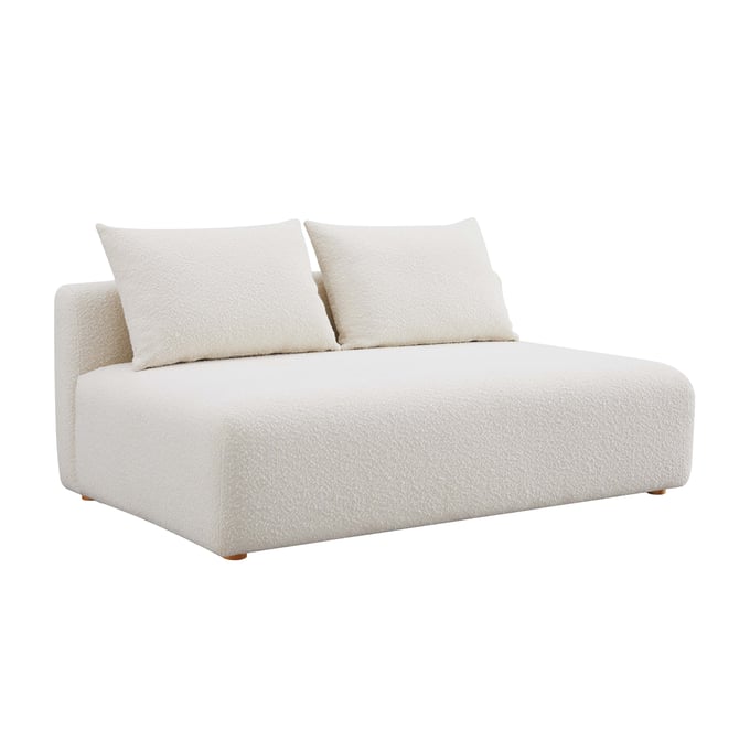 TOV Furniture Hangover Cream Boucle Modular Loveseat TOV-L68787-LS