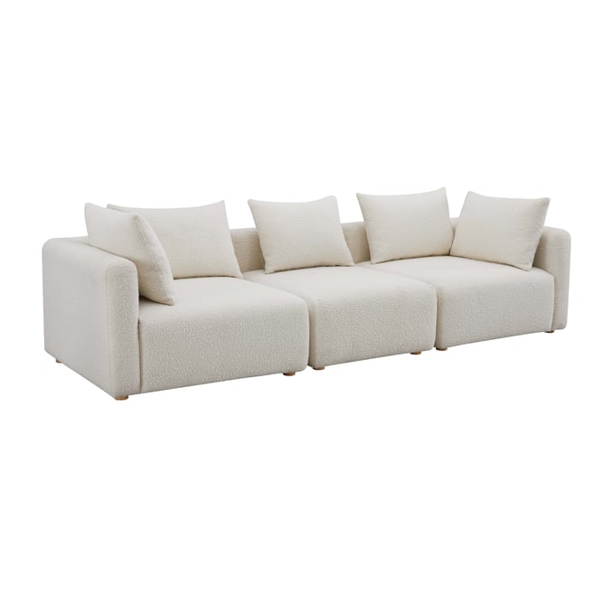 TOV Furniture Hangover Cream Boucle Sofa TOV-L68787-SO