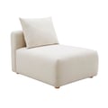 Hangover Cream Performance Linen Modular Armless Chair