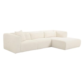 TOV Furniture Tarra Cream Corduroy Modular RAF Sectional