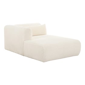 TOV Furniture Tarra Cream Corduroy Modular LAF Chaise